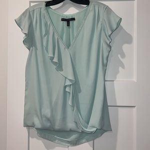 WHBM Crossover Blouse Top